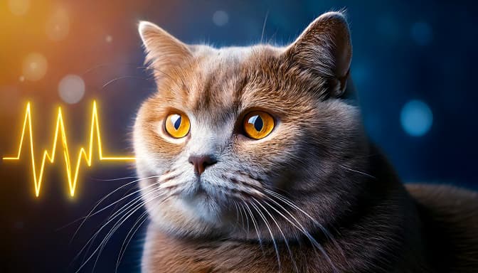 Cardiomiopatia Hipertrófica Felina no British Shorthair