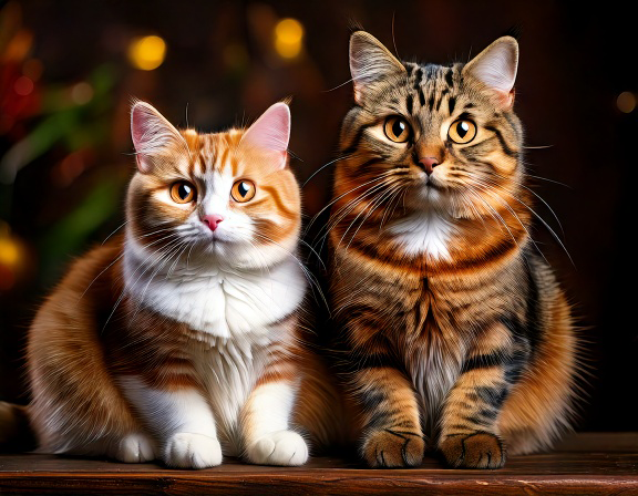British Shorthair com padrões bicolor tabby e tortie