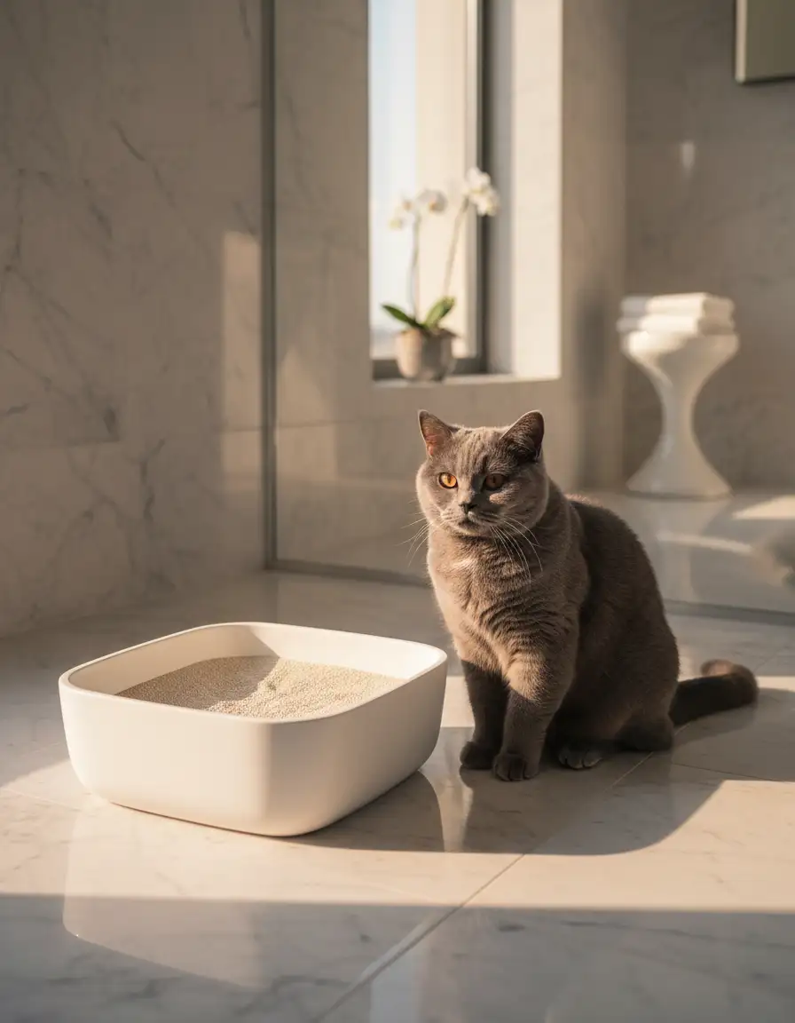 Caixa de Areia e Higiene: O Guia Essencial para o seu British Shorthair