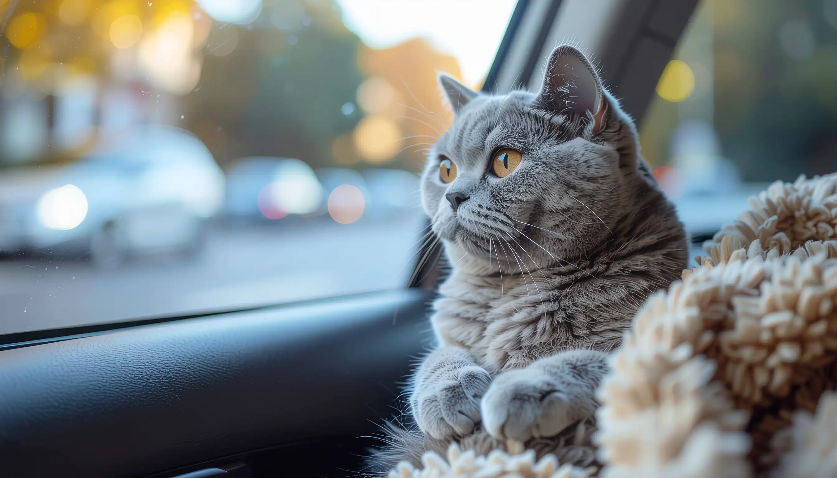British Shorthair em viagem