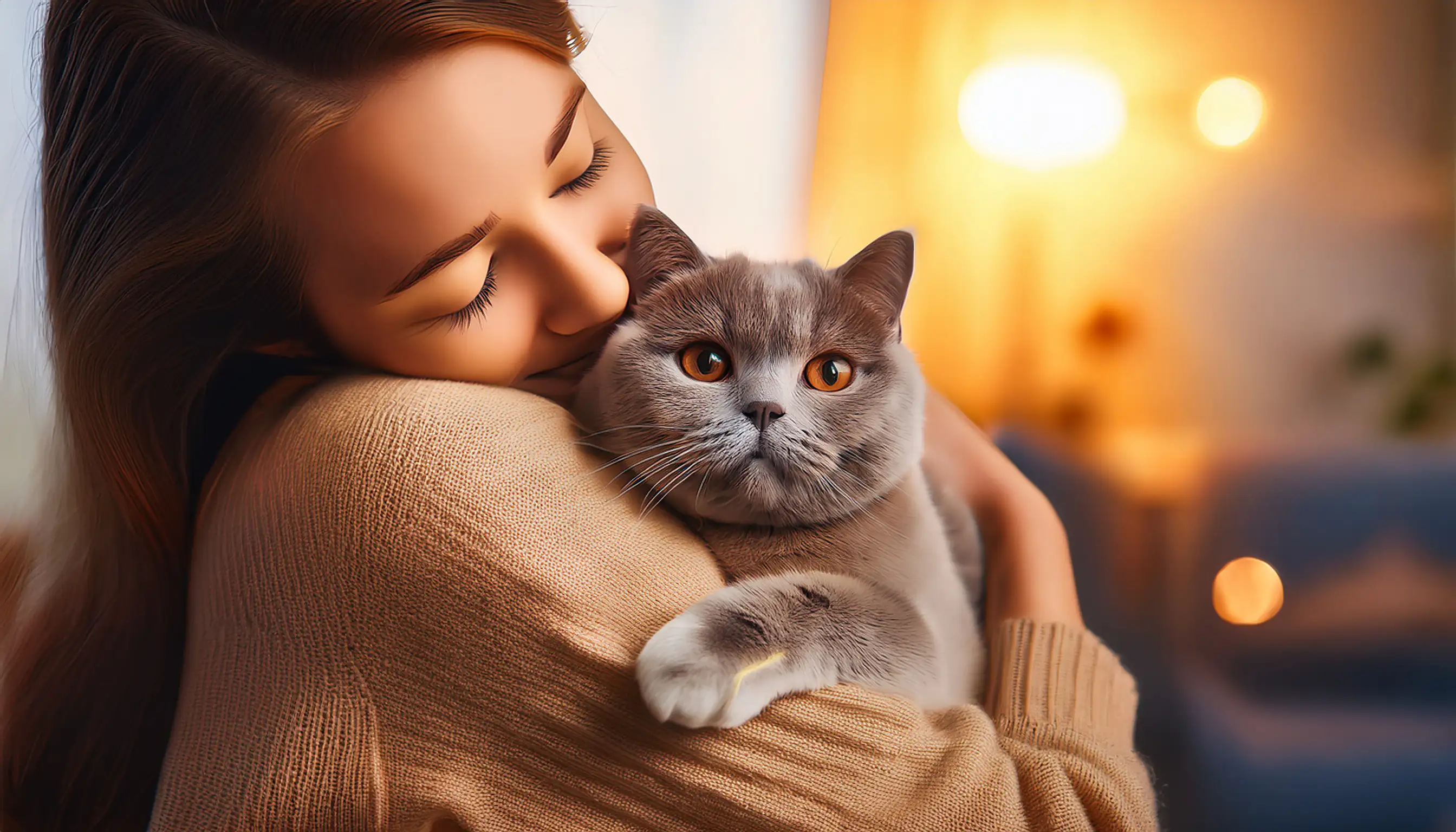 Tutor atento ao cuidado com o gato