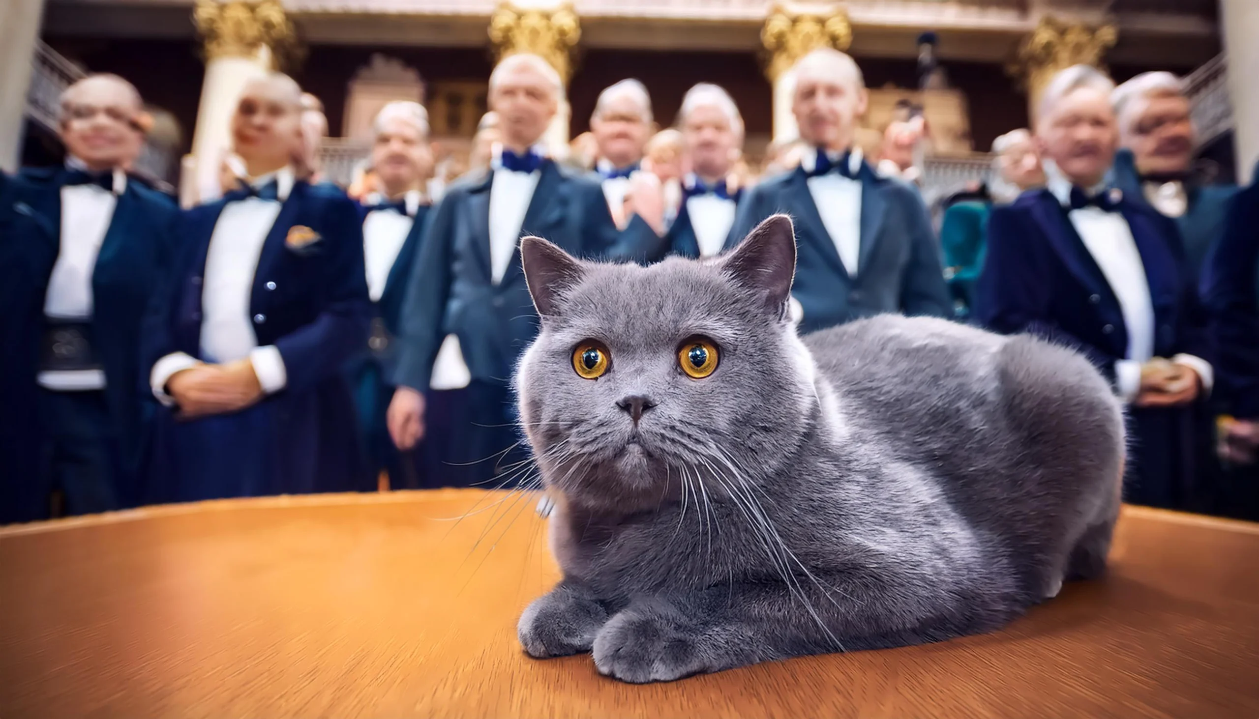 British Shorthair cat exhibition in the 19th century